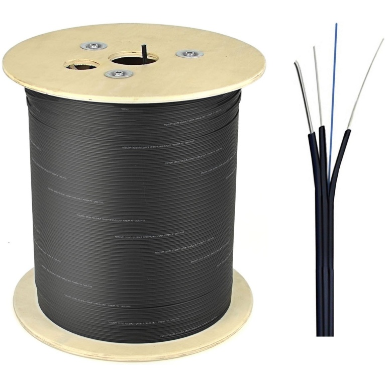 Optic Drop Cable 1Km 2 Core