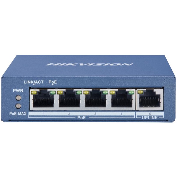 DS-3E0505P-E 4 Port Gigabit Unmanaged POE Switch