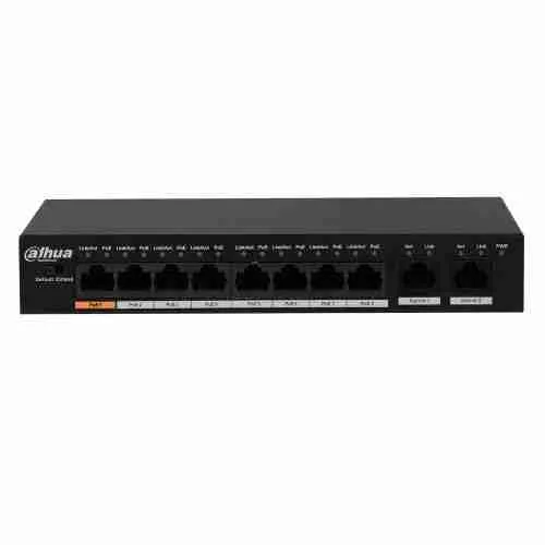 Dahua-DH-PFS3010-8ET-96-Net-Switch-8-Port-PoE-10-100-1G Dahua 8-port PoE Gigabit Ethernet Switch