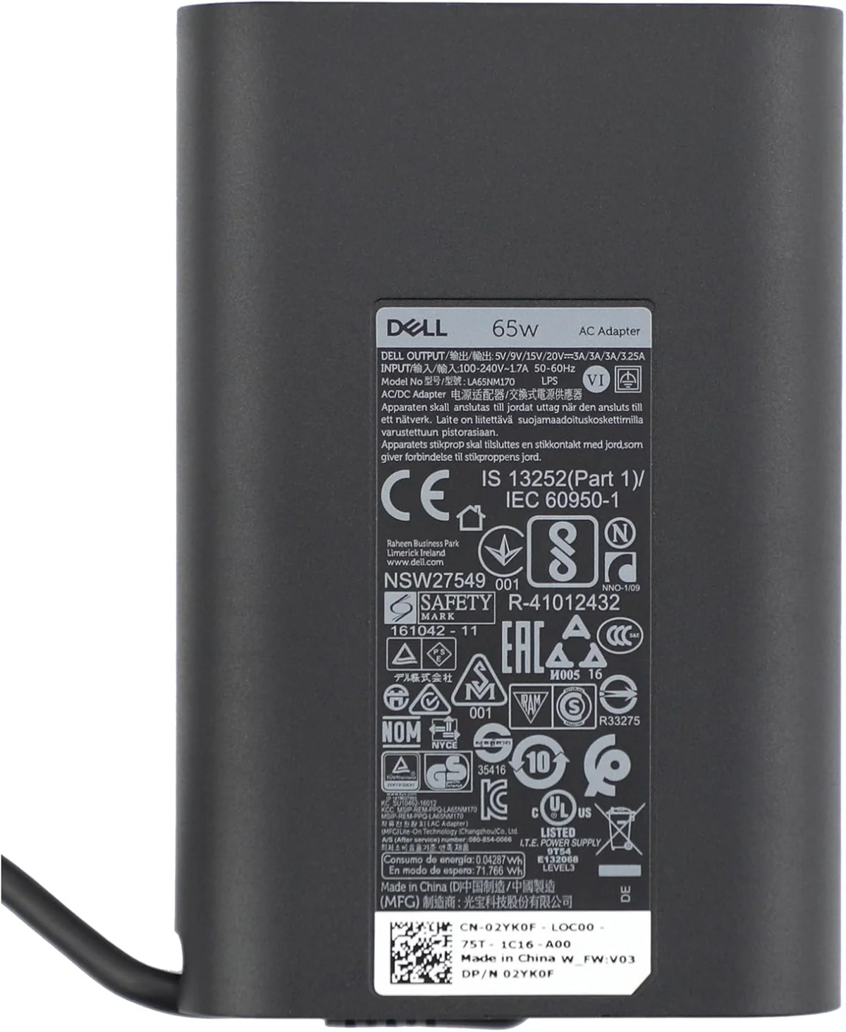 Dell 65W USB-C Laptop Charger