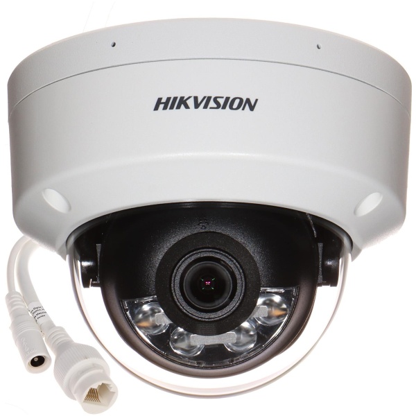 Hikvision 4MP Smart Dual Light Dome IP Camera with Built-in Microphone – DS-2CD1143G2-LIU (2.8mm)